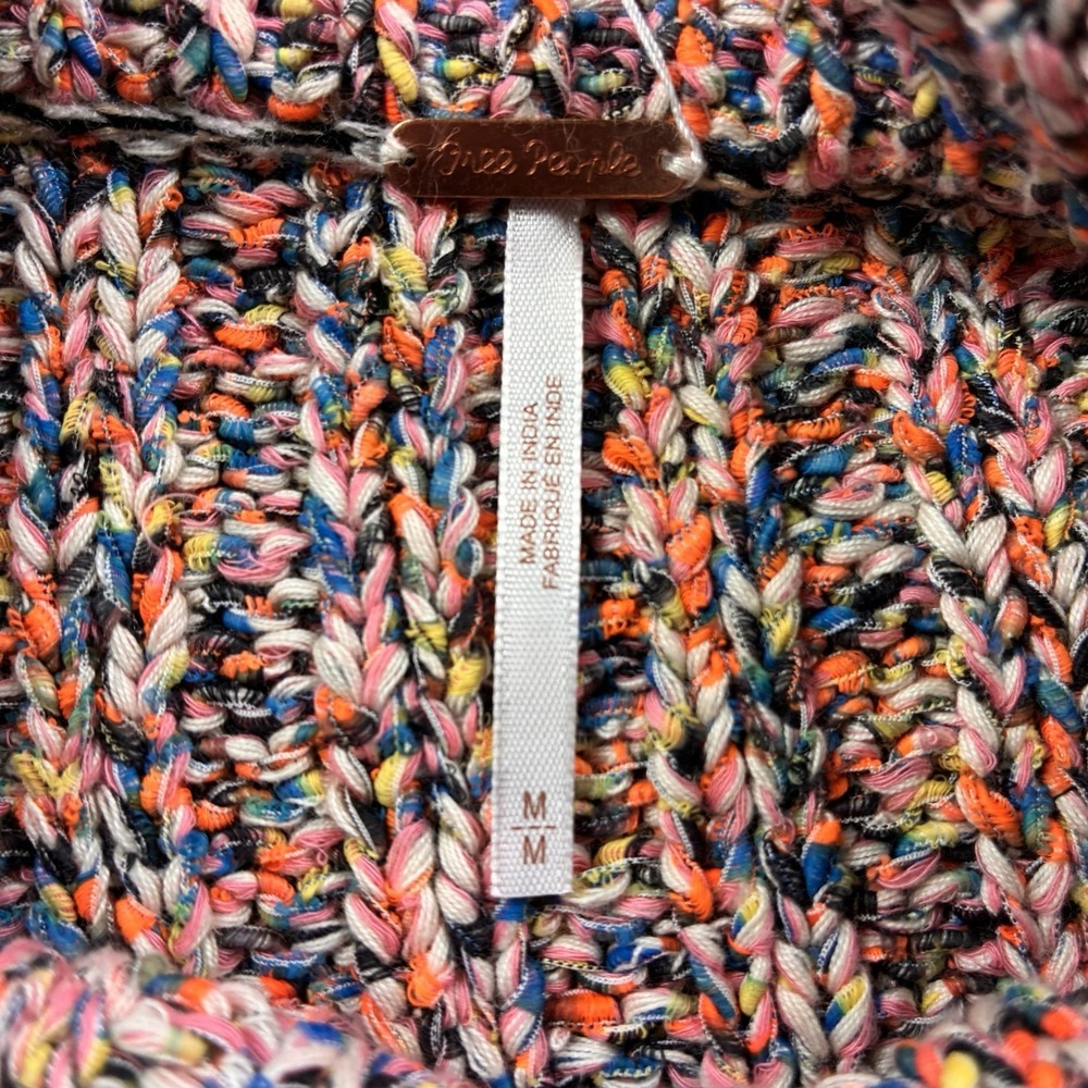 Free People X Revolve Desert Heat Vest Multi-color Knit sweater Size M Rainbow - Picture 2 of 5
